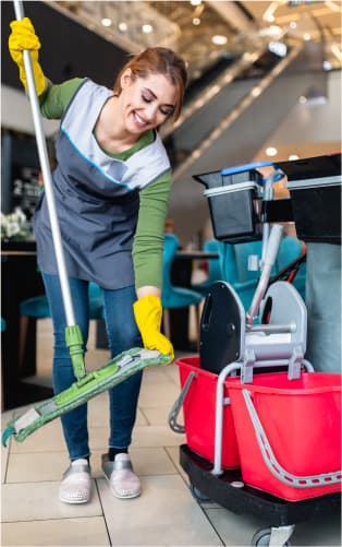 Insured cleaning professional